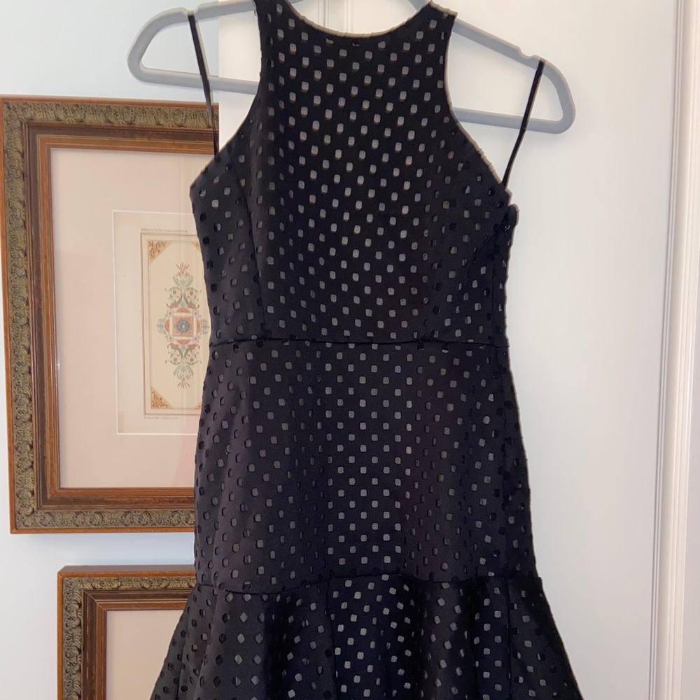 Polka dot black dress